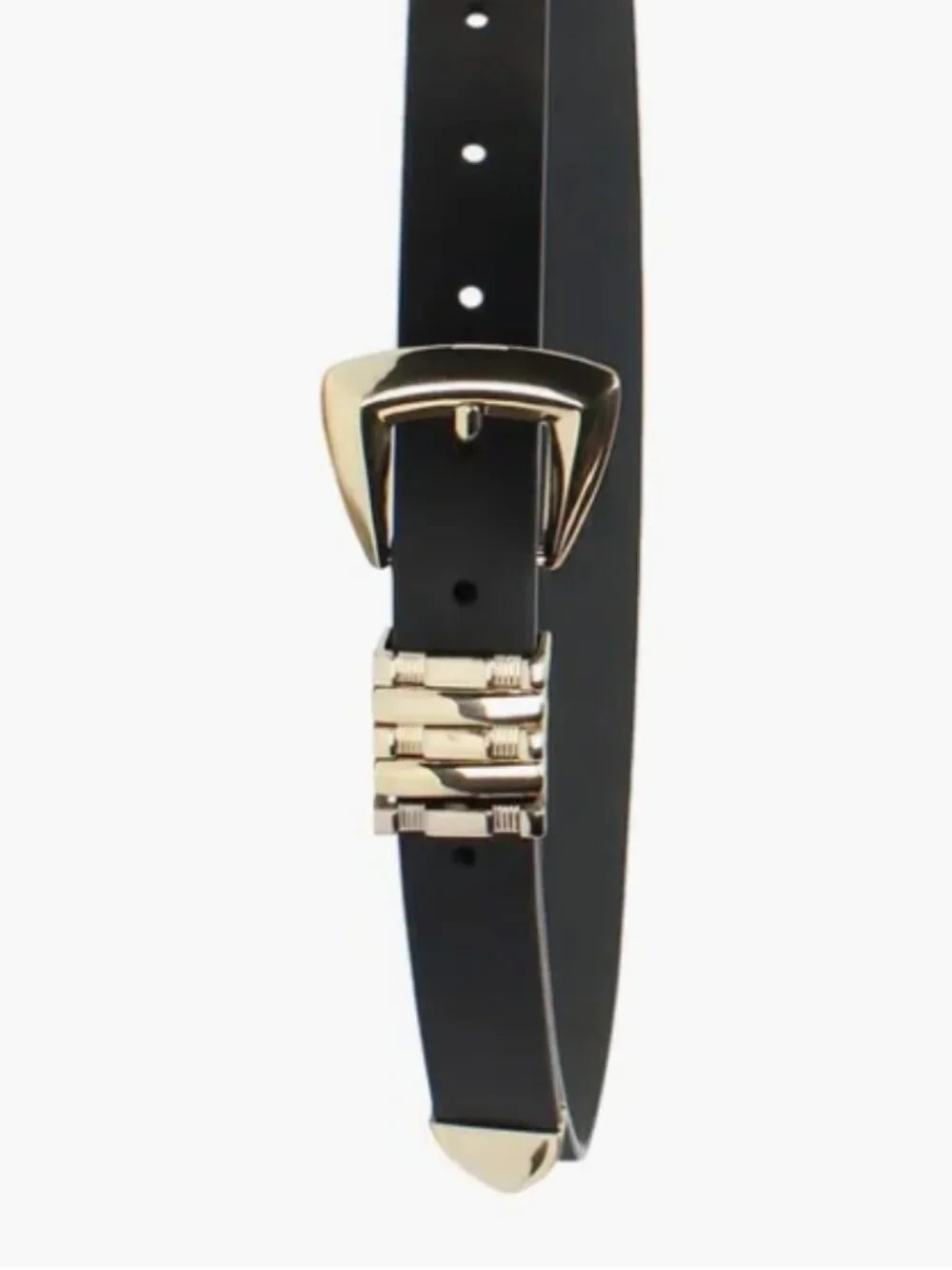 Linea Pelle Multi Keeper Faux Leather Belt – Small, Black – NWT